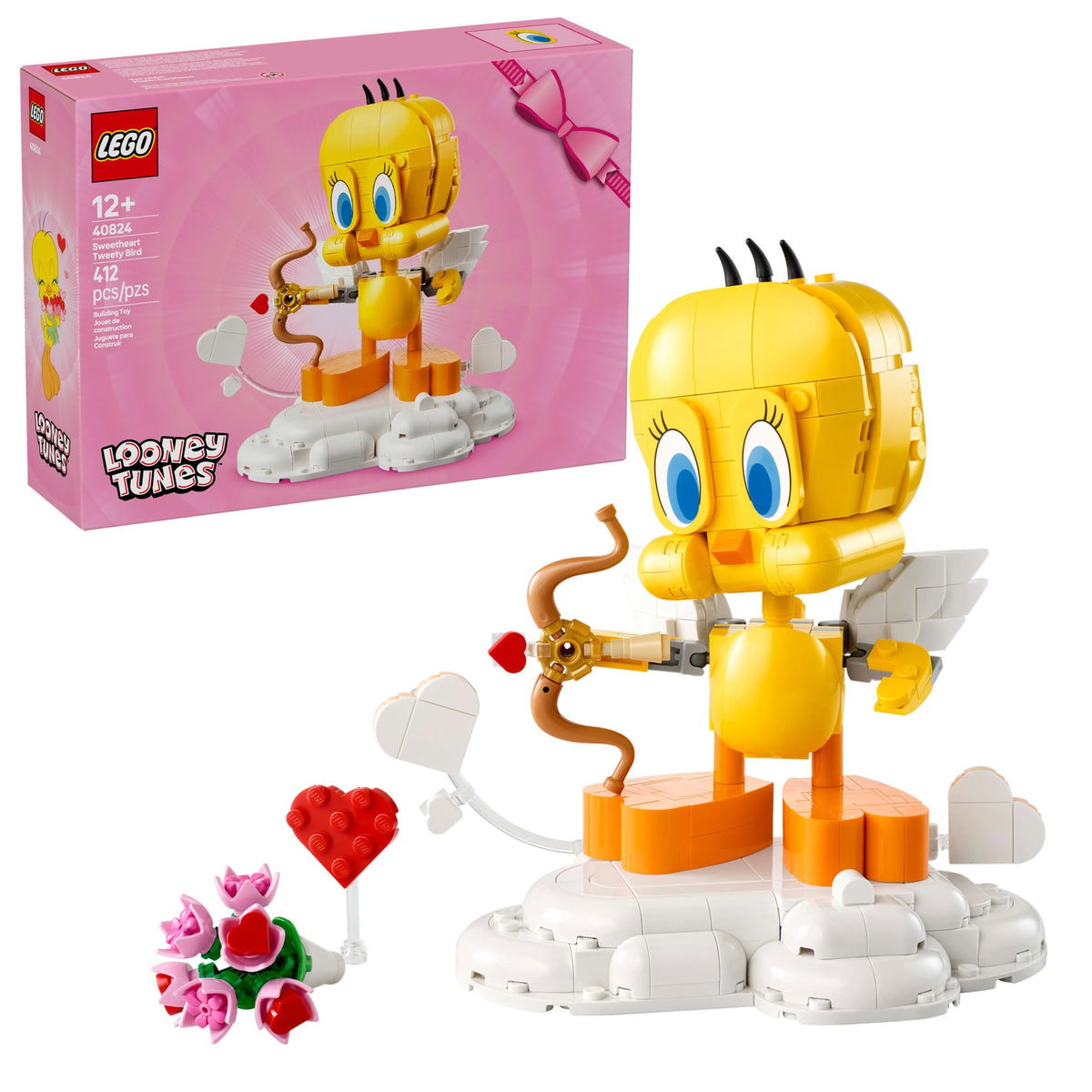 LEGO Sweetheart Tweety Bird figure poseable for playful posing and display.
