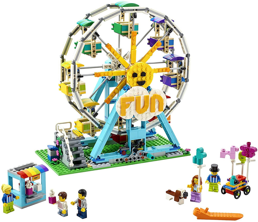 LEGO swing boat ride showcases rotating seating and interactive fun.