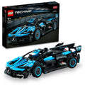 LEGO Technic 42162 Bugatti Agile Blue close-up cockpit detail ideal for display