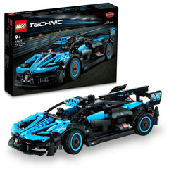 LEGO Technic 42162 Bugatti Agile Blue close-up cockpit detail ideal for display