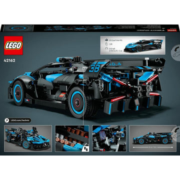 LEGO Technic 42162 Bugatti Agile Blue display-model on shelf