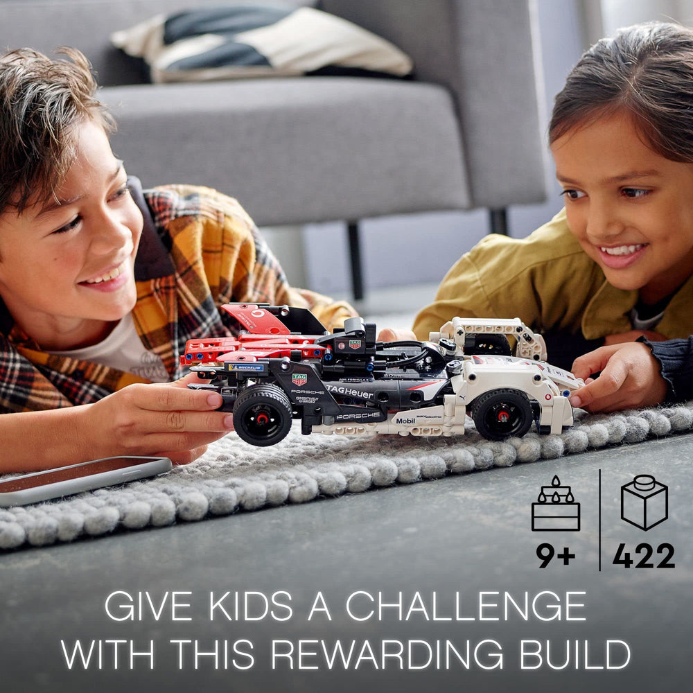 LEGO Technic AR app race visualization engages interactive play.