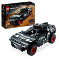 LEGO Technic Audi RS Q e-tron 42160 front view highlights independent suspension for realistic engineering play
