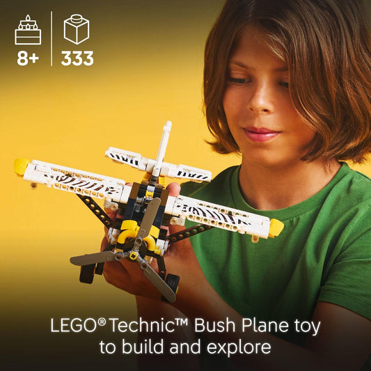 LEGO Technic Bush Plane engine exposed inspires curiosity about piston mechanisms