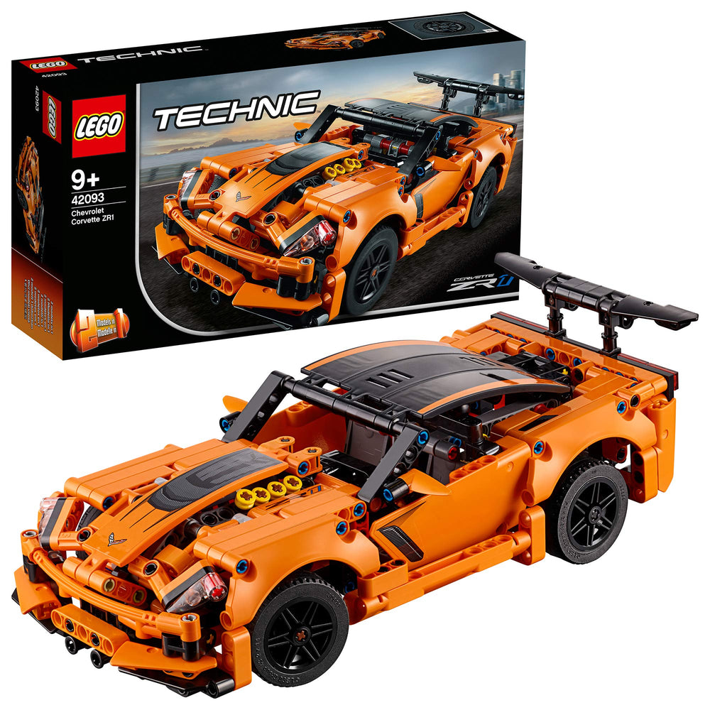 LEGO Technic Corvette engine pistons—moving V8 for realistic build moments