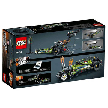 LEGO Technic Dragster includes printed and digital build instructions