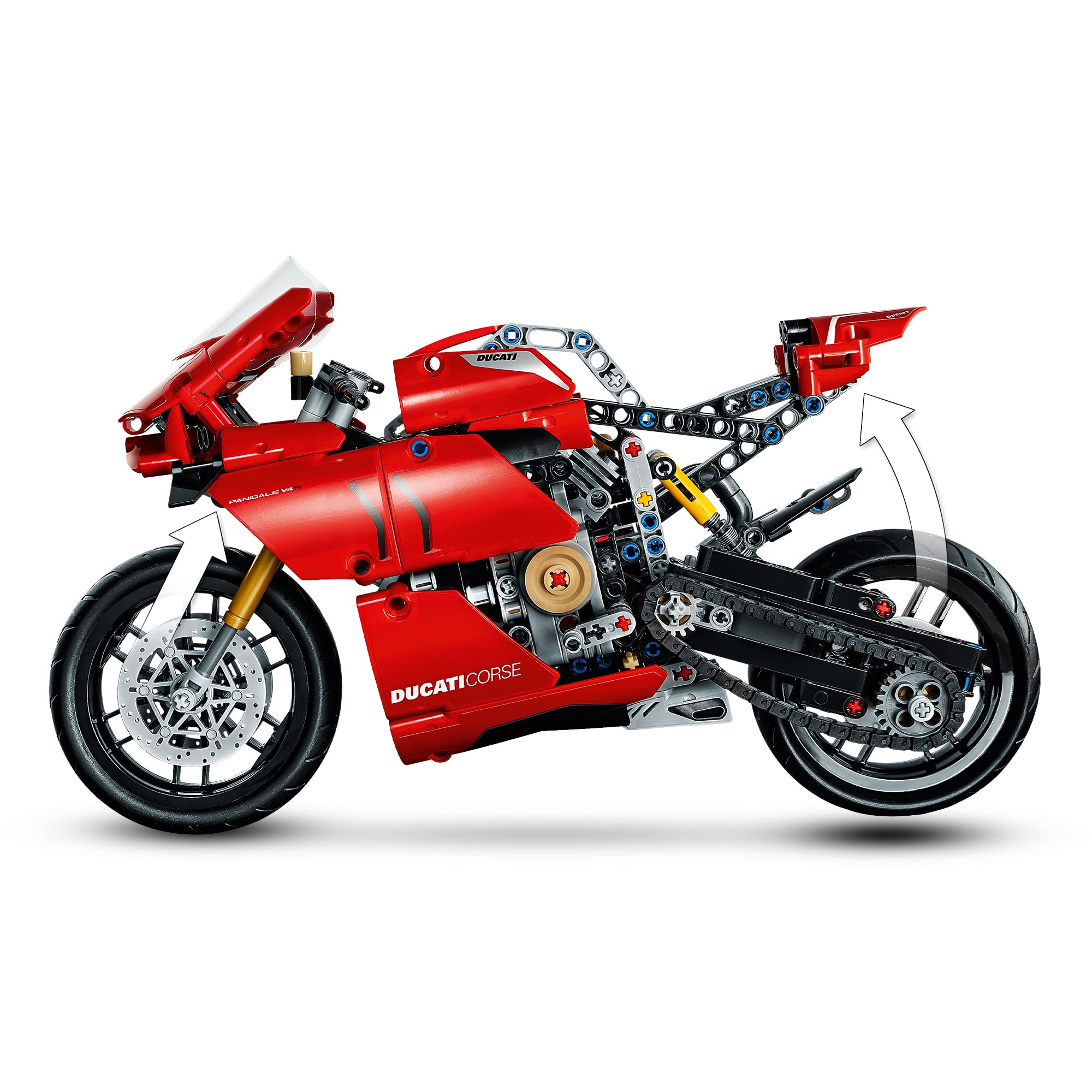 LEGO Technic Ducati Panigale V4 R disc brakes detail adds realism