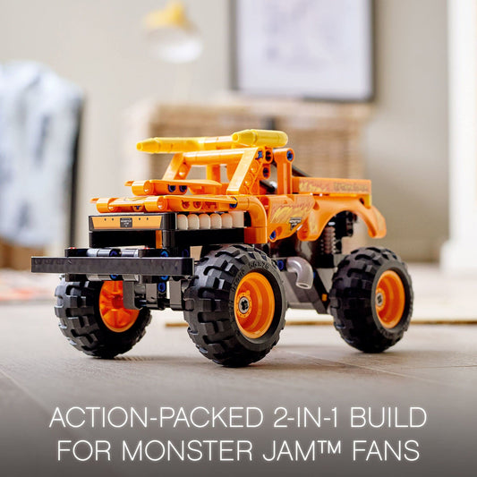 LEGO Technic El Toro Loco rock racer 2-in-1 off-road model for imaginative play.