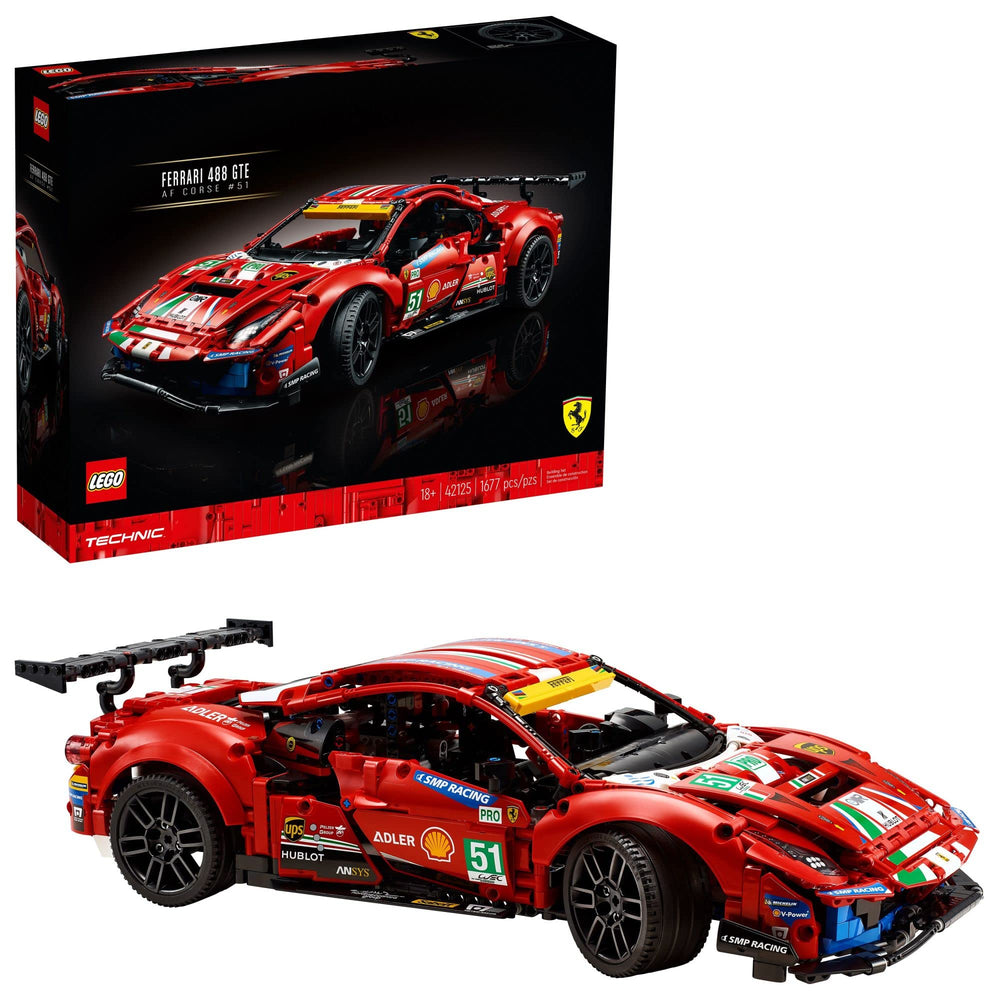 LEGO Technic Ferrari 488 GTE AF Corse 51 front suspension for authentic building