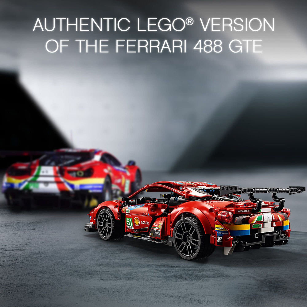LEGO Technic Ferrari 488 GTE AF Corse 51 original stickers and classic livery