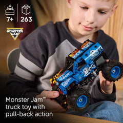 LEGO Technic Grave Digger Fire and Ice flame-side detailing for authentic visuals.
