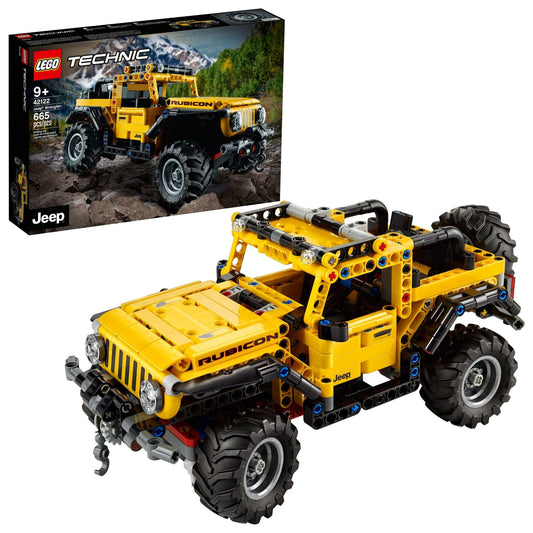 LEGO Technic Jeep Wrangler 42122 front steering offers interactive steering play