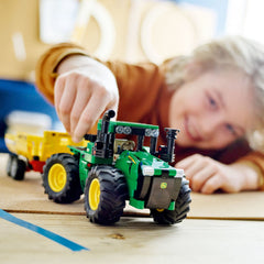 LEGO Technic John Deere 9620R tractor steering detail for precise control