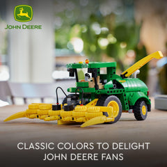 LEGO Technic John Deere 9700 Harvester build guide image emphasizing assembly steps and progress