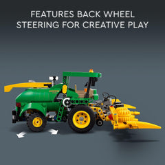 LEGO Technic John Deere 9700 Harvester steering detail for realistic vehicle handling