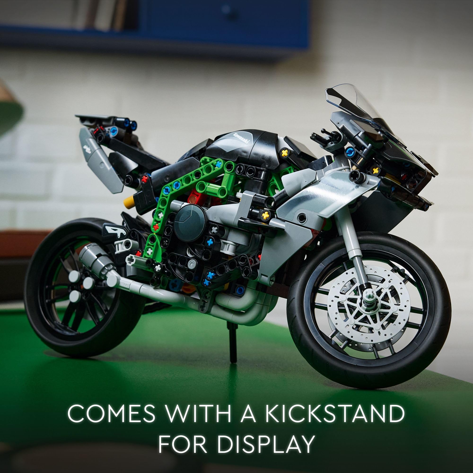 LEGO Technic Kawasaki Ninja H2R decorated windshield appeal
