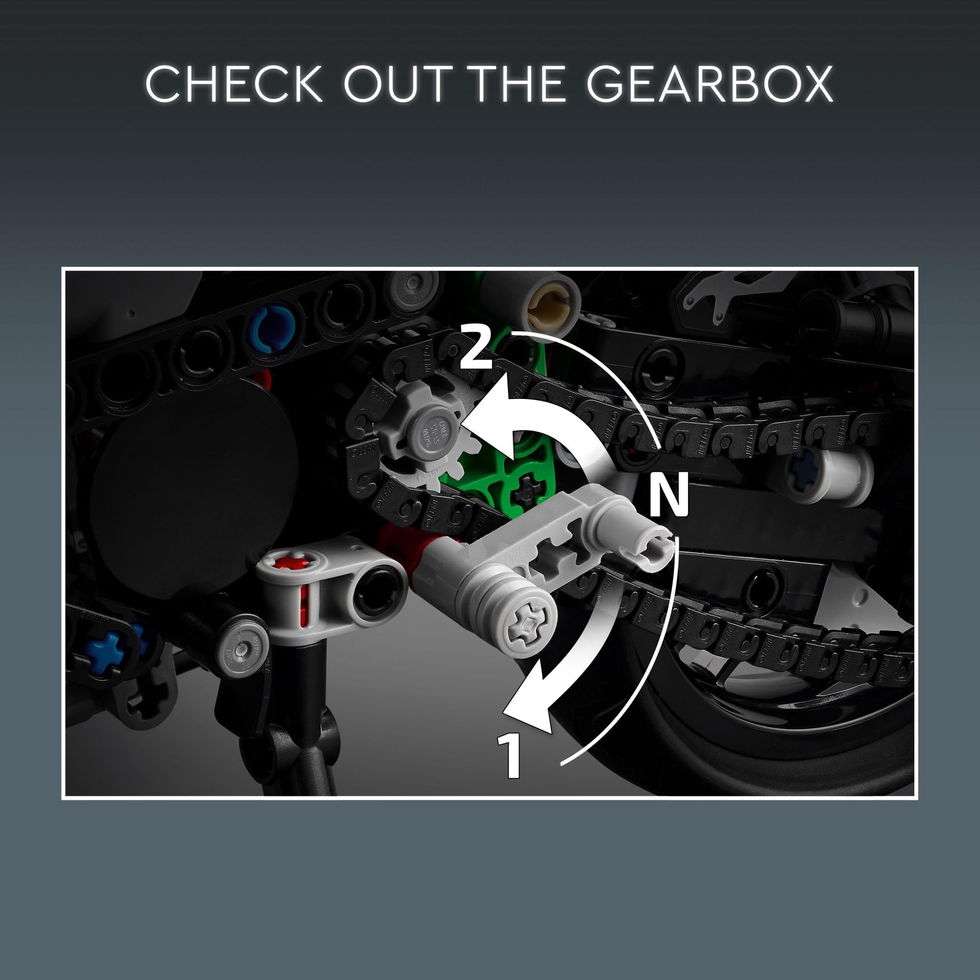 LEGO Technic Kawasaki Ninja H2R turbocharger accuracy and shine