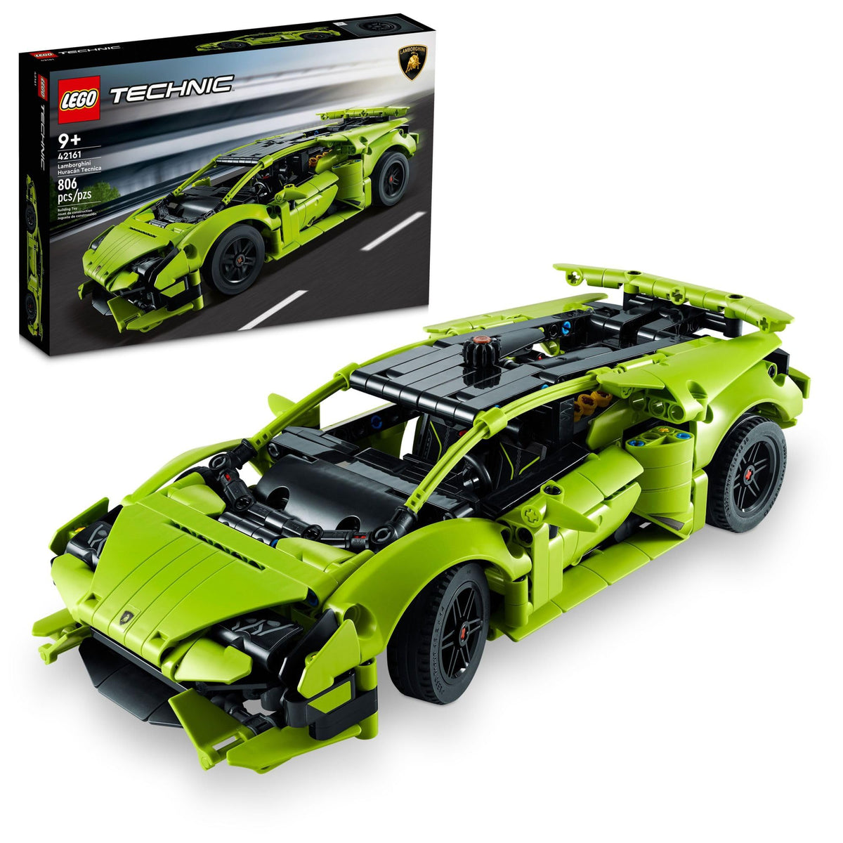LEGO Technic Lamborghini Huracán Tecnica engine detail for realistic display