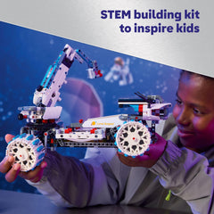 LEGO Technic Lunar Outpost Moon Rover deployable solar panels simulate energy generation