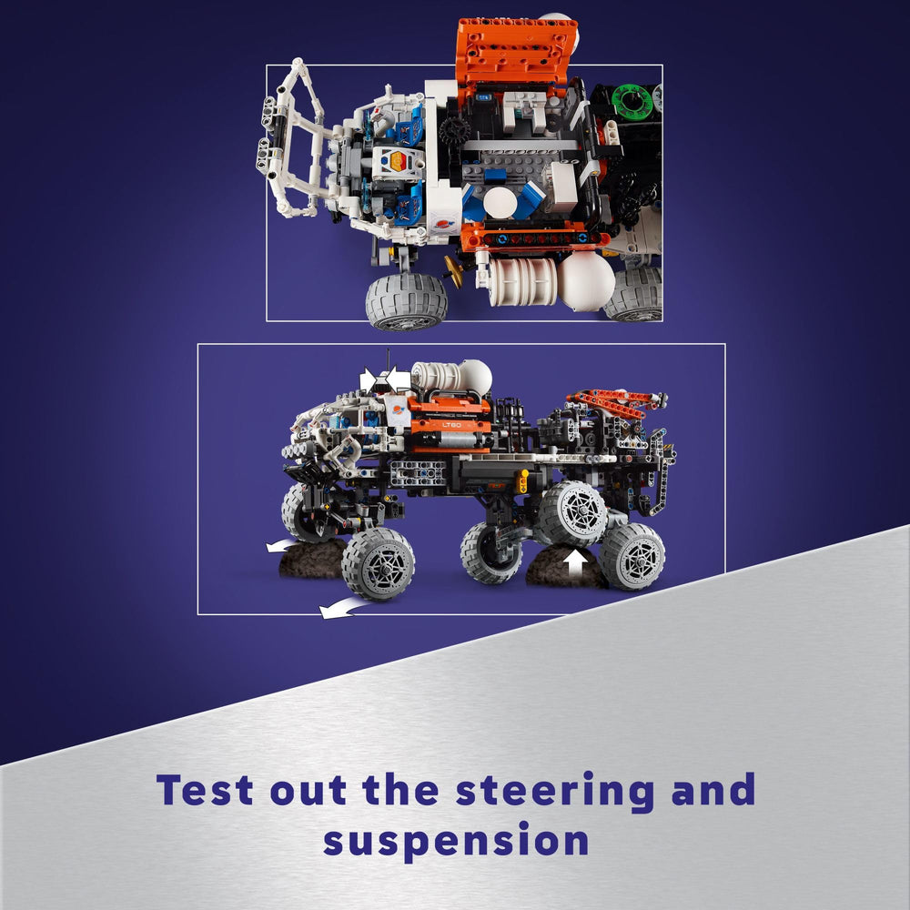 LEGO Technic Mars Rover elevator function adds dramatic moving compartments