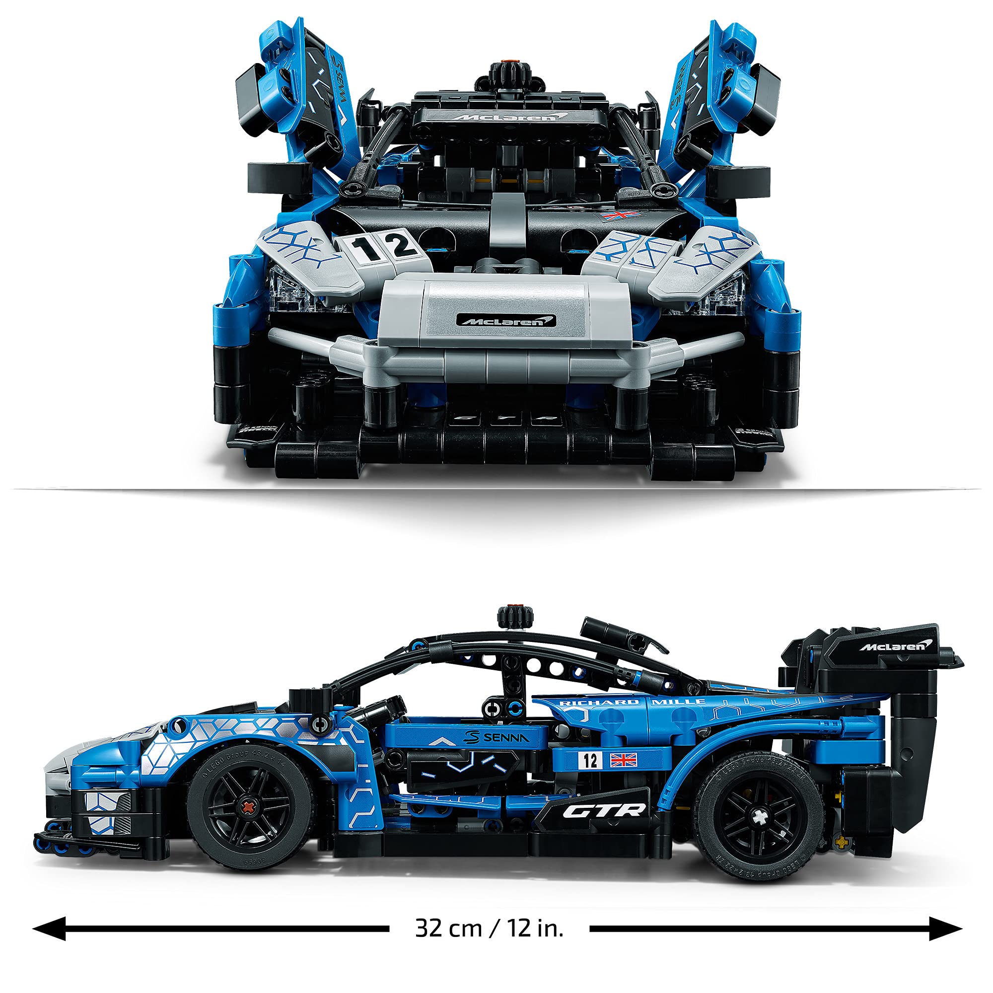 LEGO Technic McLaren Senna GTR display pose ready for shelves