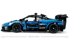 LEGO Technic McLaren Senna GTR graphics colors mirror the real car’s look