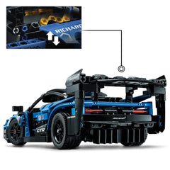 LEGO Technic McLaren Senna GTR steering wheel for authentic handling