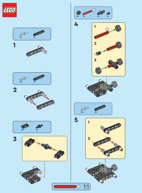 LEGO Technic mini-set includes authentic LEGO figure for storytelling