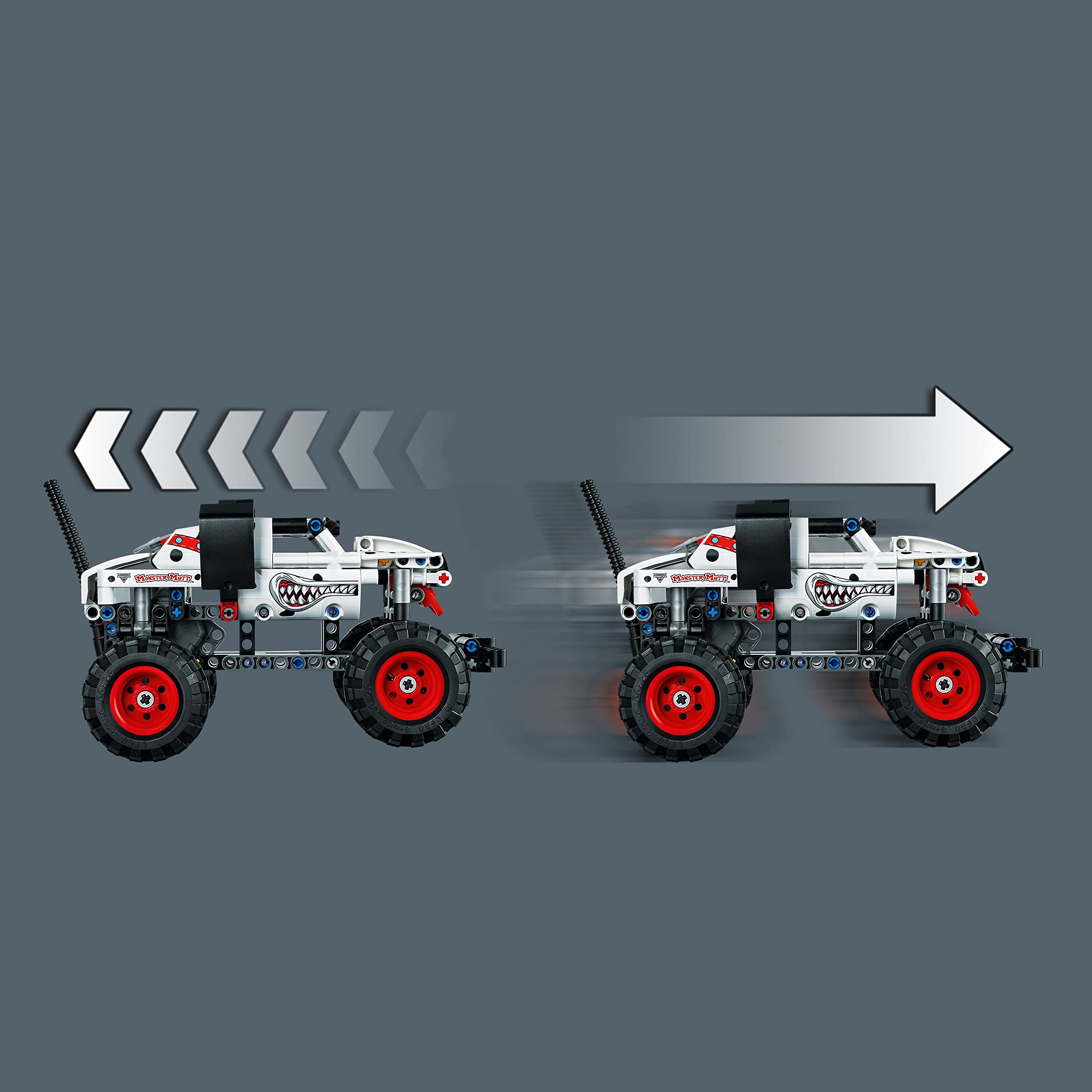 LEGO Technic Monster Jam Monster Mutt Dalmatian 2in1 build demonstrates versatile rebuilding