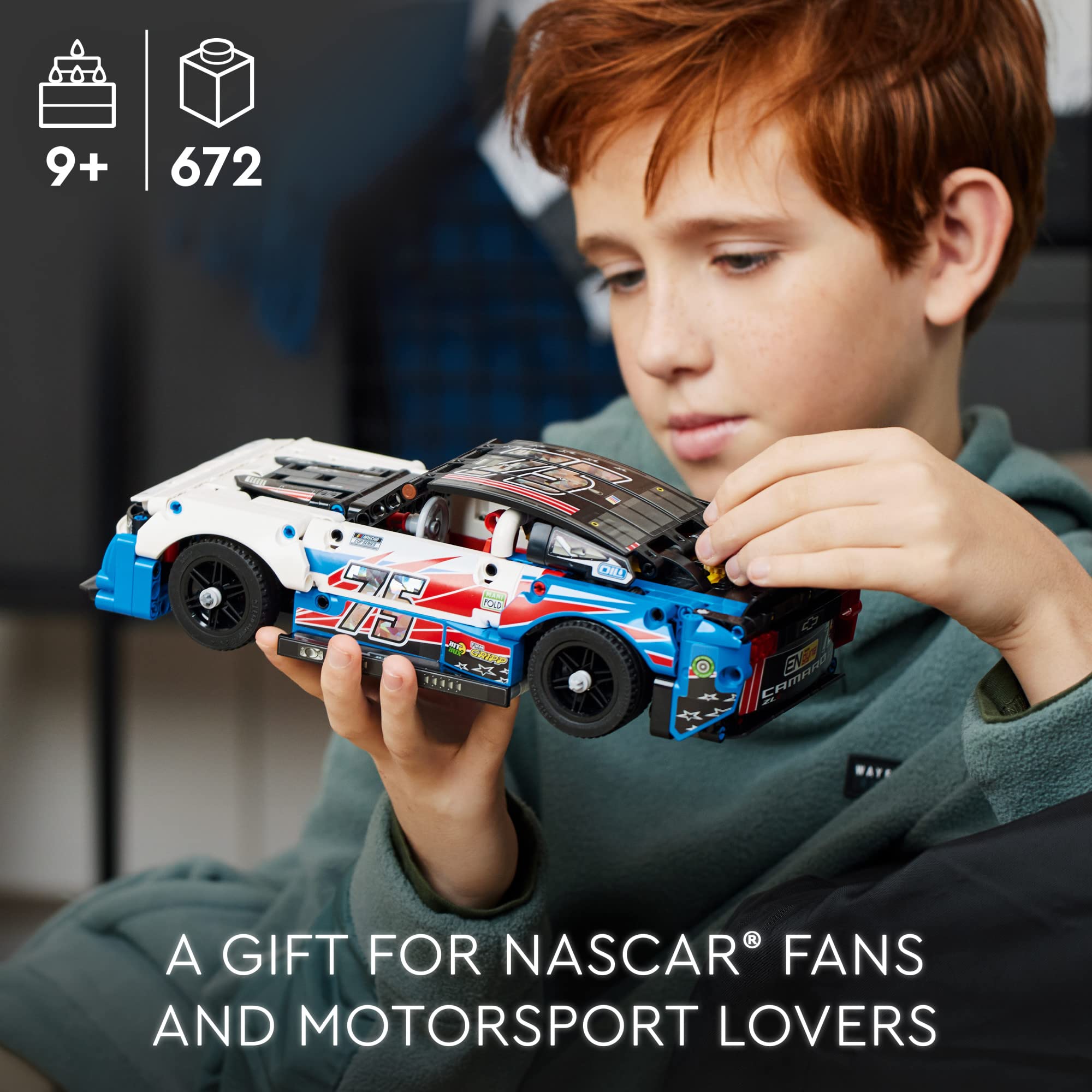 LEGO Technic NASCAR Camaro ZL1 parts set makes a thoughtful gift for teens