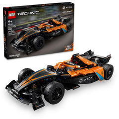 LEGO Technic NEOM McLaren model front view for imaginative racing play.