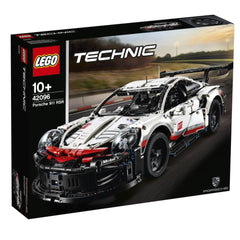 LEGO Technic Porsche 911 RSR engine-detail showing moving pistons for realism