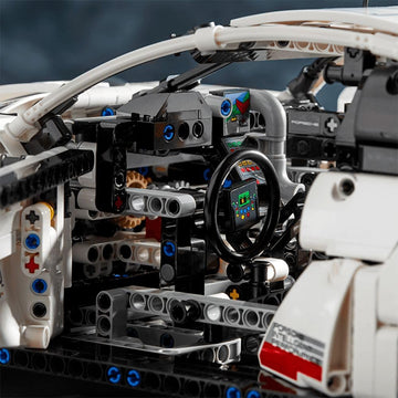 LEGO Technic Porsche 911 RSR independent suspension for authentic ride feel