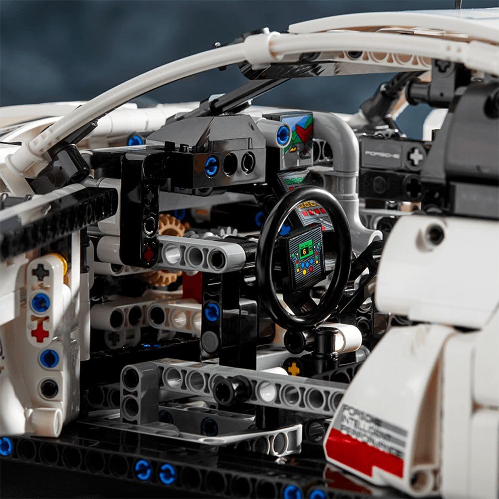 LEGO Technic Porsche 911 RSR independent suspension for authentic ride feel