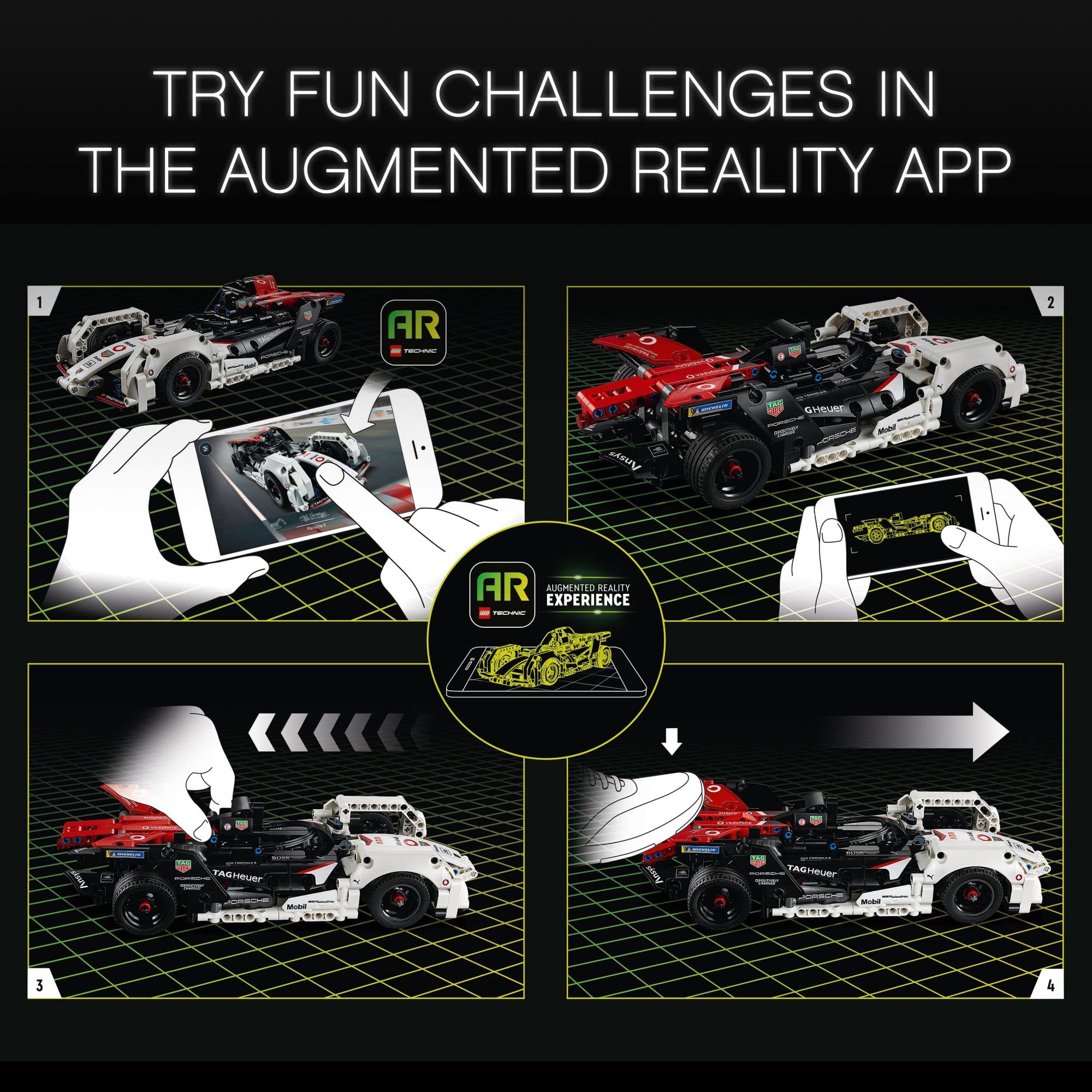 LEGO Technic Porsche 99X build with 422 pieces provides challenge.