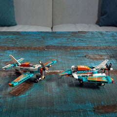 LEGO Technic Race Plane 42117 compact dimensions for display and play