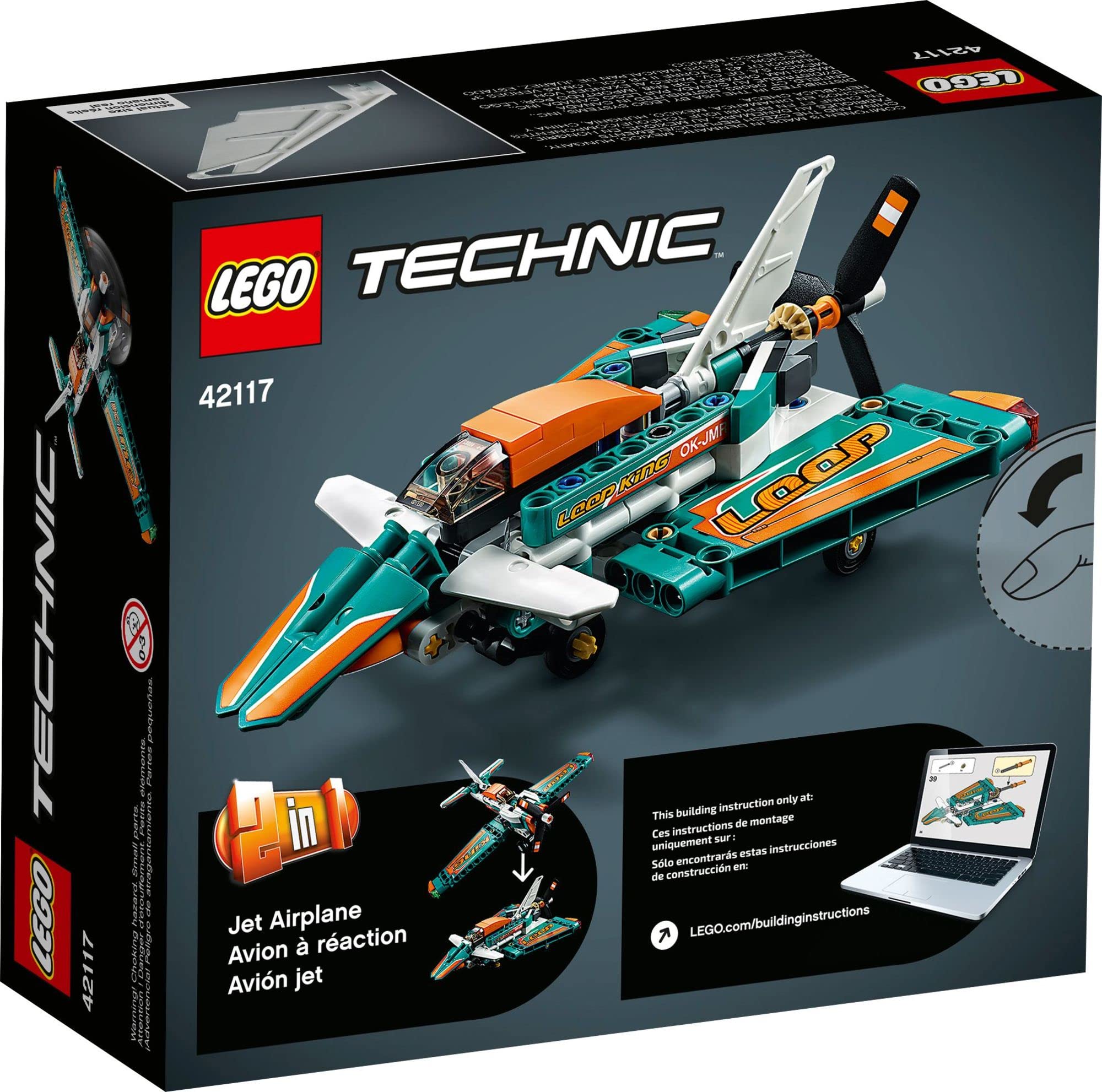 LEGO Technic Race Plane 42117 Instructions PLUS guided build via app