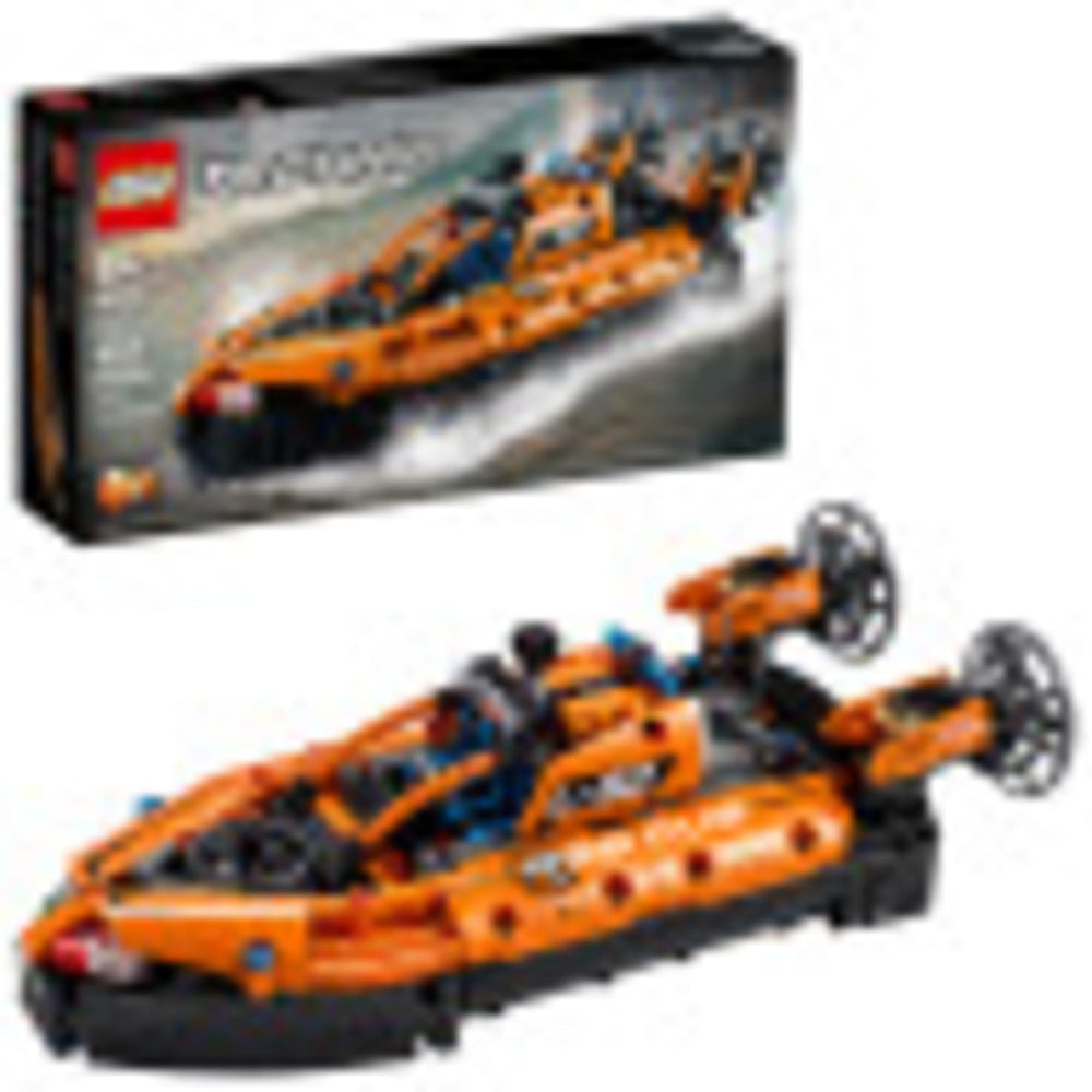 LEGO Technic Rescue Hovercraft 42120 front view for bold rescue adventures