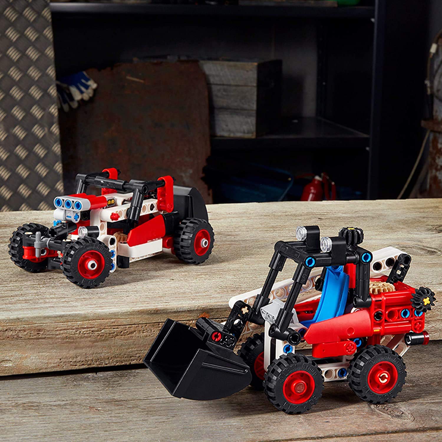 LEGO Technic Skid Steer Loader compact toy for tabletop construction fun