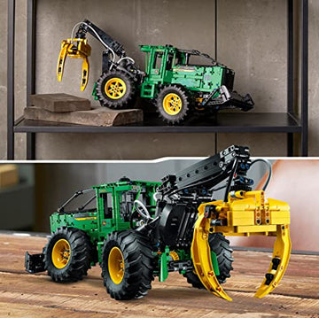 LEGO Technic Skidder John Deere 948L-II app-assisted build experience
