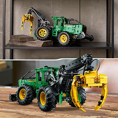 LEGO Technic Skidder John Deere 948L-II app-assisted build experience