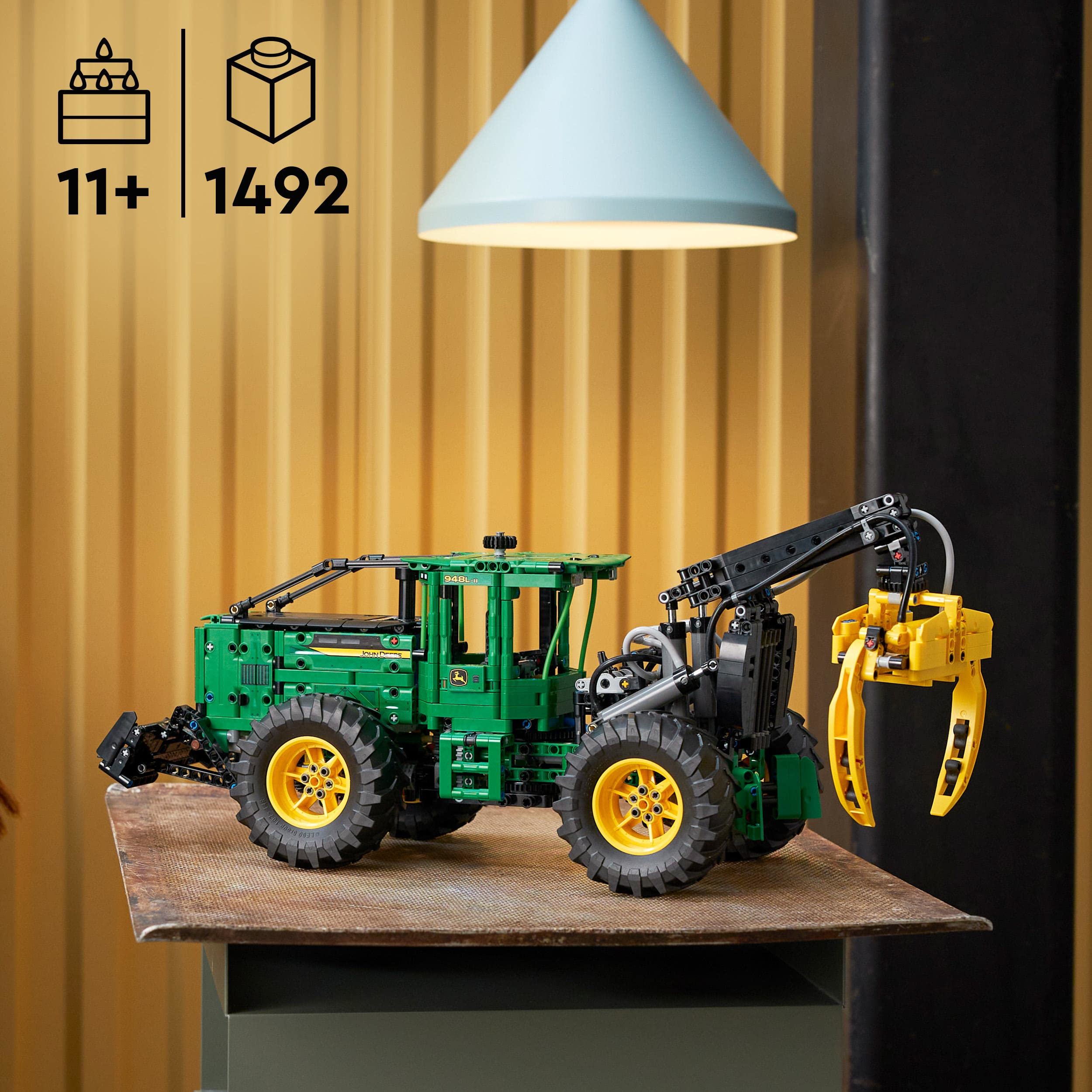 LEGO Technic Skidder John Deere 948L-II forest construction scene inspiration