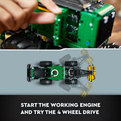 LEGO Technic Skidder John Deere 948L-II packs 1492 pieces for a detailed build