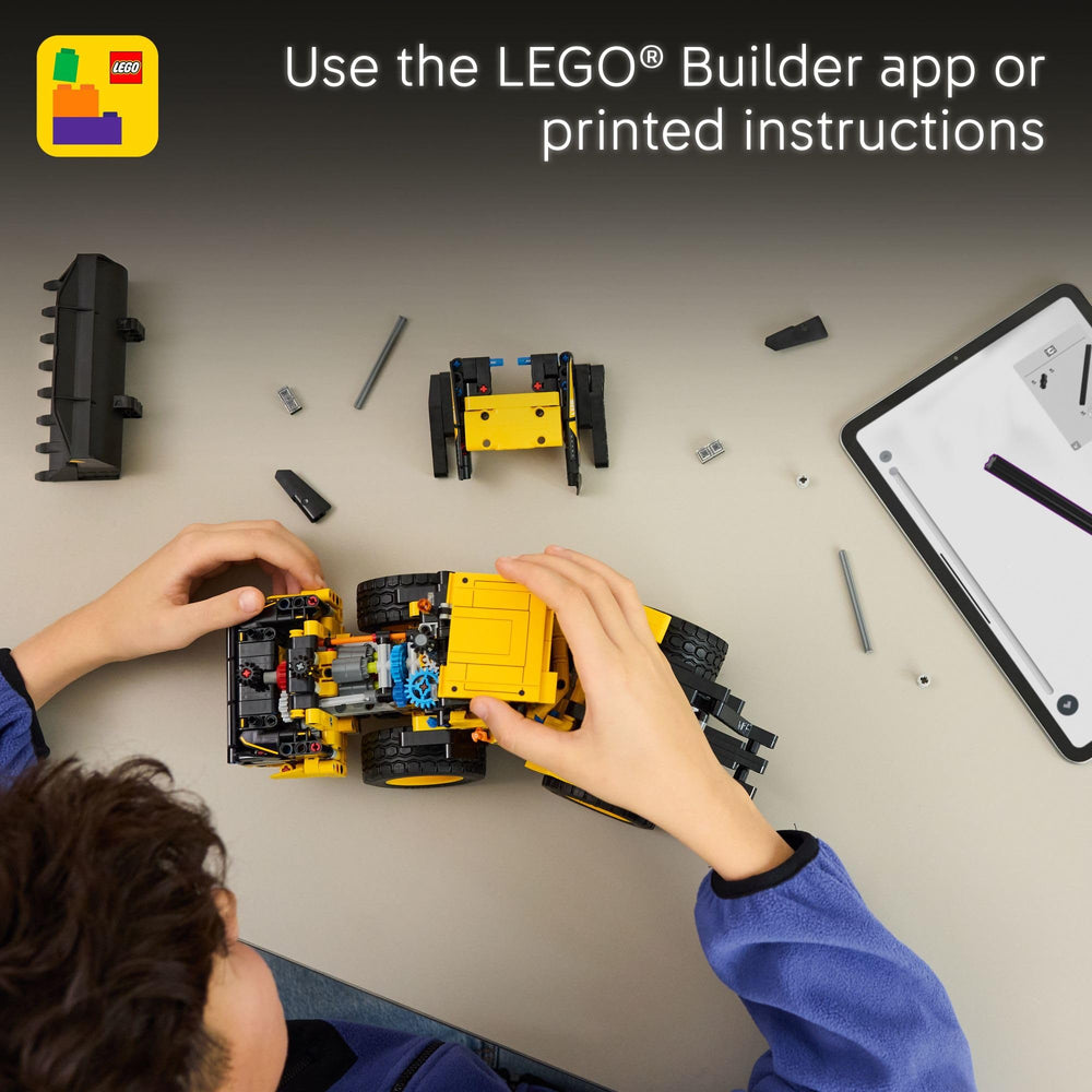 LEGO Technic Volvo L120 on site setup inspires creative building challenges on projects