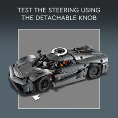 LEGO Technic Koenigsegg Jesko Absolut Grey differential reveal supports engineering exploration.