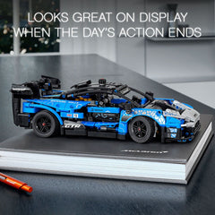 LEGO Technic McLaren Senna GTR 42123 display shelf idea with the model