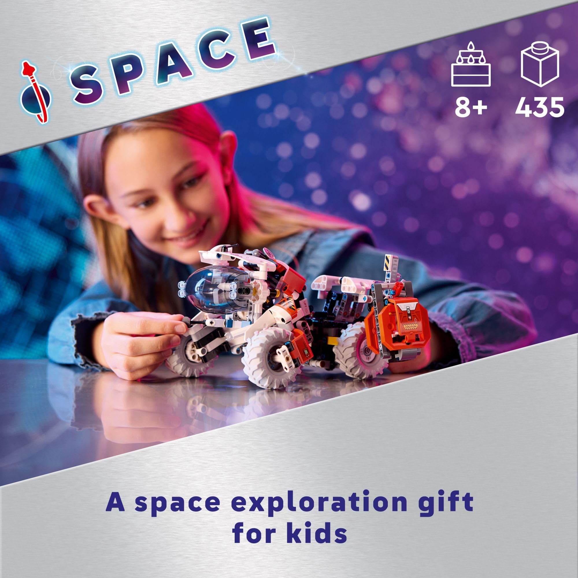 LT78 cabin raising action on the LEGO Technic Space Loader
