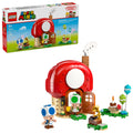 LEGO Super Mario Party at Toad's House gramophone scene sparks imaginative storytelling and music.