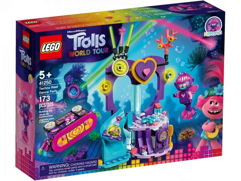 LEGO Trolls World Tour Techno Reef Dance Party mermaid figure for collectible underwater play
