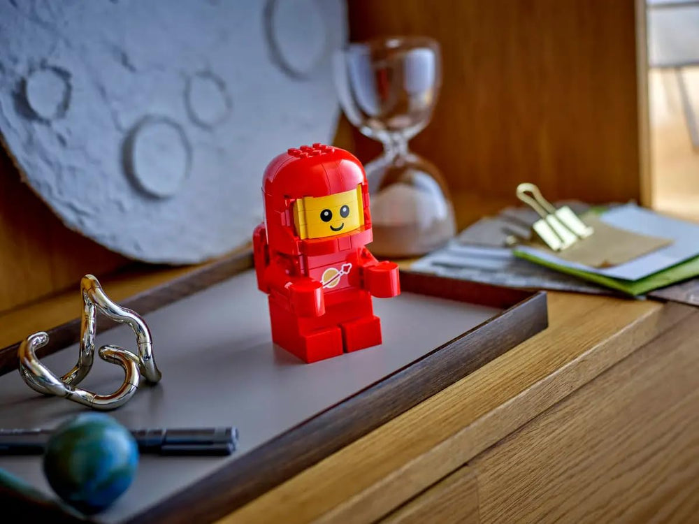 LEGO Up-Scaled Baby Astronaut 40767 display piece enhances desk or shelf decor